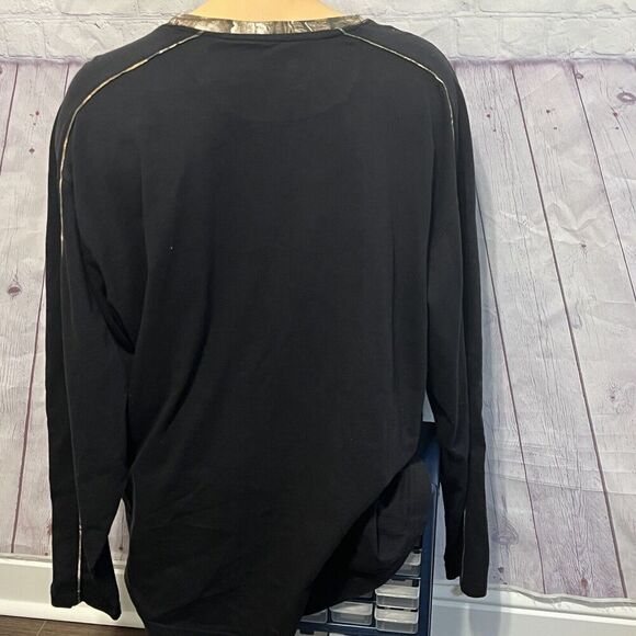 Buckhorn River Mens Size 2XL REALTREE Long Sleeve Crewneck Camo Shirt Black - Picture 4 of 12